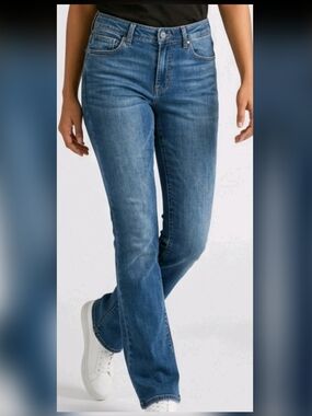 NYDJ Not Your Daughter's Jeans Womens 10 (34x30) Blue Bootcut Lift Tuck Stretch